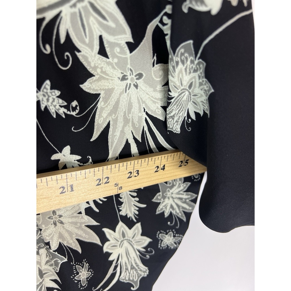 Rose + Olive Boho Floral Abstract Top Festival Retro Hippie Chic Women S - Picture 7 of 9
